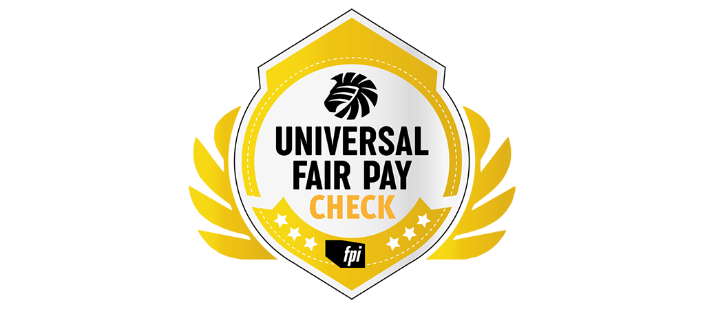 universal fair pay check gold